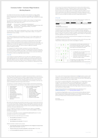 Clonmany Residents meeting requests document.